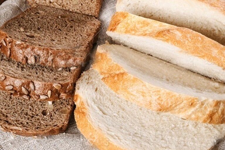 Black and white bread are allowed with gout
