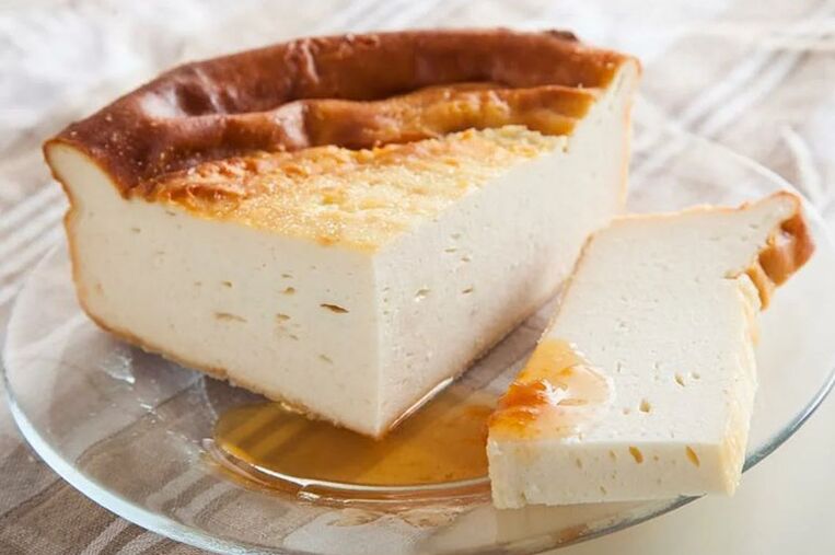 Cottage cheese casserole - a delicious dessert during a gout diet