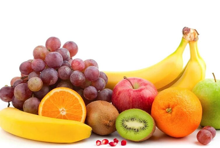 Fresh fruit, which forms the basis of the diet for gout attacks